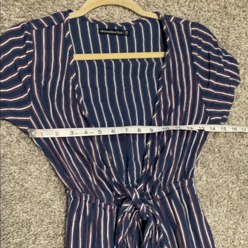 Abercrombie and Fitch Striped Knot Front Maxi Dress